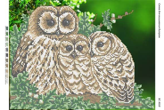 Схема для вишивки Сови Схема для вишивки Сови