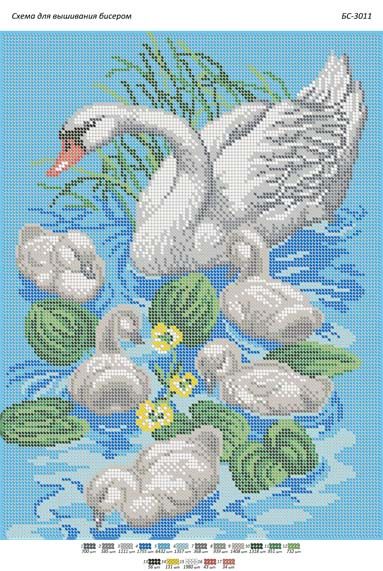 Схема для вишивки Лебеді Схема для вишивки Лебеді