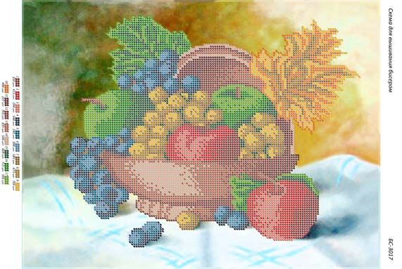 Схема для вишивки Натюрморт (част. виш.) Схема для вишивки Натюрморт (част. виш.)