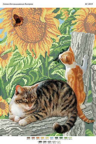 Схема для вишивки Котик метелик  (част. виш.) Схема для вишивки Котик метелик  (част. виш.)