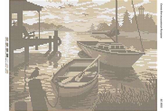 Схема для вишивки Захід Схема для вишивки Захід