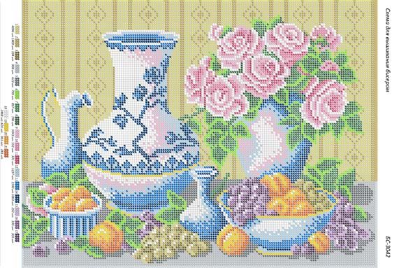 Схема для вишивки Натюрморт Схема для вишивки Натюрморт
