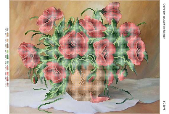 Схема для вишивки Маки (част. виш) Схема для вишивки Маки (част. виш)