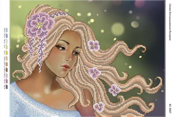 Схема для вишивки Німфа Схема для вишивки Німфа