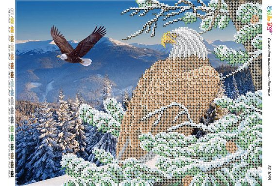 Схема для вишивки Орел Схема для вишивки Орел