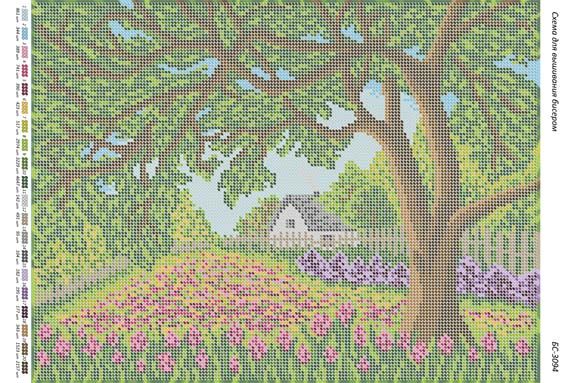 Схема для вишивки Квітучий сад Схема для вишивки Квітучий сад