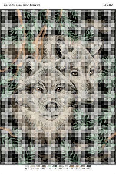 Схема для вишивки Вовки Схема для вишивки Вовки