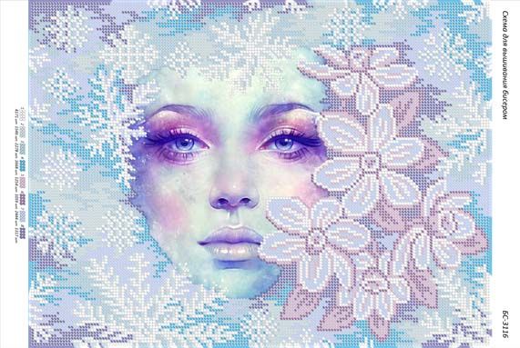 Схема для вишивки Снігова королева Схема для вишивки Снігова королева