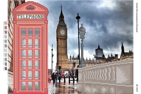Схема для вишивки Лондон Схема для вишивки Лондон