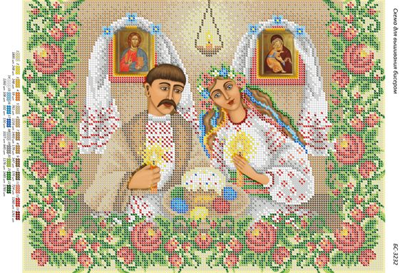 Схема для вишивки Святкування Великодня Схема для вишивки Святкування Великодня