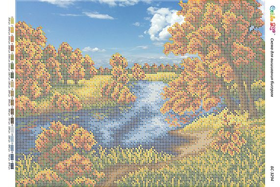 Схема для вишивки Осінь Схема для вишивки Осінь