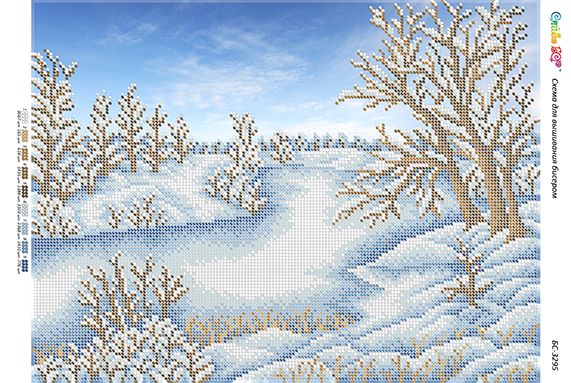 Схема для вишивки Зима Схема для вишивки Зима