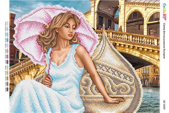 Схема для вишивки Прогулянка на гондолі (част.виш) Схема для вишивки Прогулянка на гондолі (част.виш)