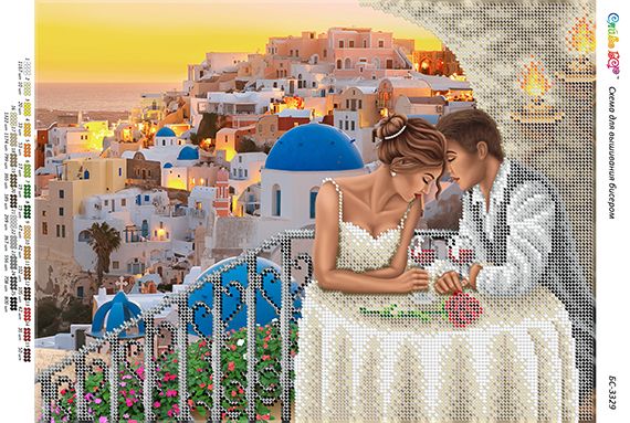 Схема для вишивки Романтична Греція (част. виш.) Схема для вишивки Романтична Греція (част. виш.)