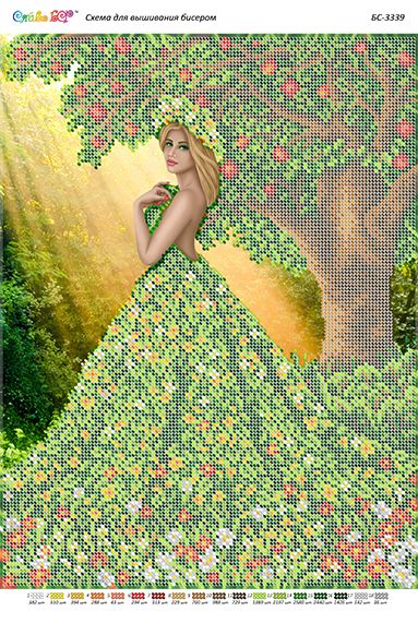 Схема для вишивки Яскраве літо (част.виш.) Схема для вишивки Яскраве літо (част.виш.)