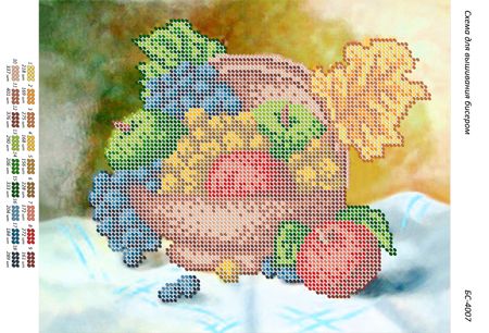 Схема для вишивки Натюрморт (част. виш.). Схема для вишивки Натюрморт (част. виш.).