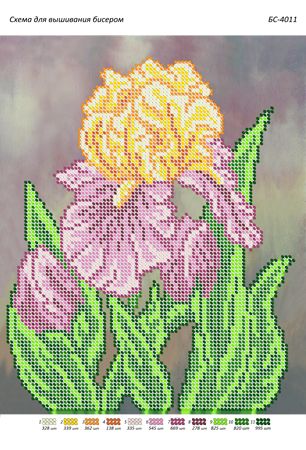 Схема для вишивки Іриси  (част. виш.) Схема для вишивки Іриси  (част. виш.)