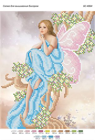 Схема для вишивки Дівчина ельф Схема для вишивки Дівчина ельф