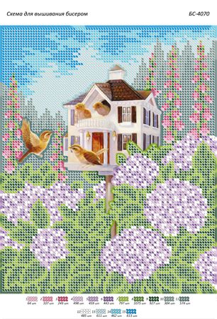 Схема для вишивки Сім'я горобців Схема для вишивки Сім'я горобців