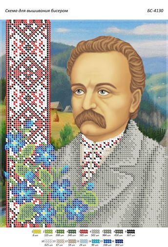 Схема для вишивки Іван Франко Схема для вишивки Іван Франко