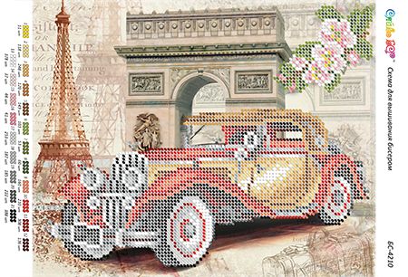 Схема для вишивки Ретро авто 1 Схема для вишивки Ретро авто 1