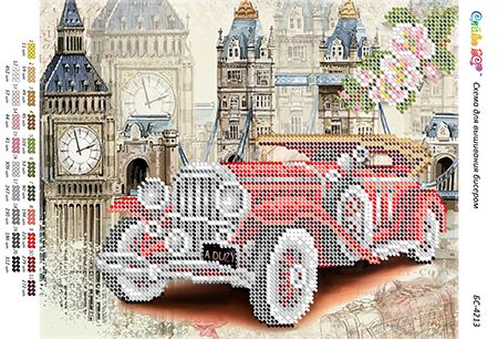 Схема для вишивки Ретро авто 4 Схема для вишивки Ретро авто 4