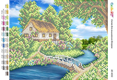 Схема для вишивки Пори року ( будиночок ) літо Схема для вишивки Пори року ( будиночок ) літо