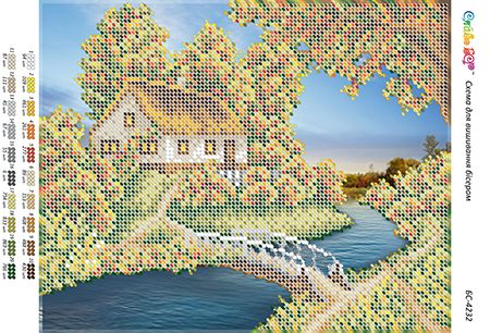 Схема для вишивки Пори року ( будиночок ) осінь Схема для вишивки Пори року ( будиночок ) осінь