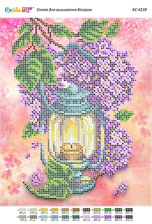 Схема для вишивки  Ліхтар весна (част.виш) Схема для вишивки  Ліхтар весна (част.виш)