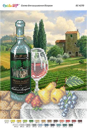 Схема для вишивки Натюрморт з вином 4 Схема для вишивки Натюрморт з вином 4