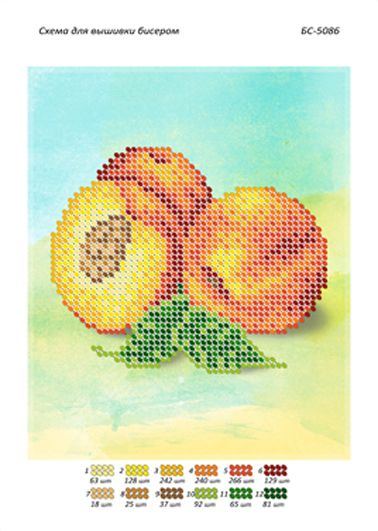 Схема для вишивки Персик (част.виш) Схема для вишивки Персик (част.виш)