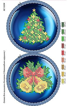 Новорічна іграшка для вишивки (заготовка не пошита) №16 Новорічна іграшка для вишивки (заготовка не пошита) №16