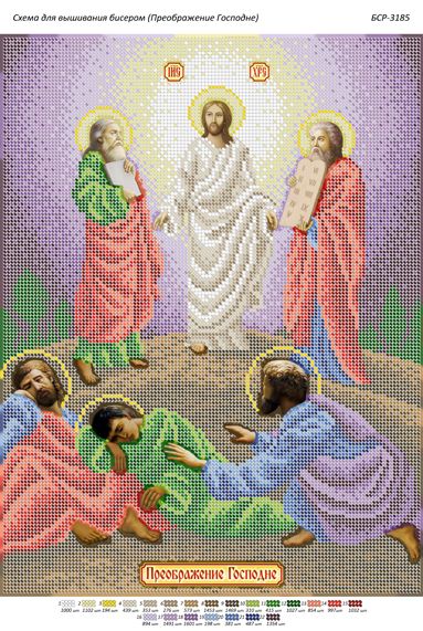 Схема для вишивки Пребраження Господнє Схема для вишивки Пребраження Господнє