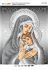 Схема для вишивки Мадонна з немовлям (срібло)