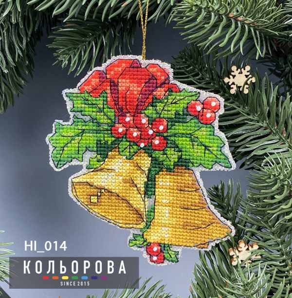 Новорічна іграшка на пластиковій основі  №14 Мелодія Різдва