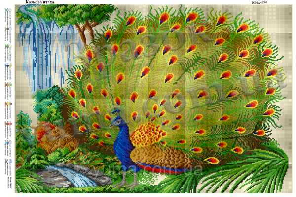 Схема для вишивки  Казкова пташка Схема для вишивки  Казкова пташка