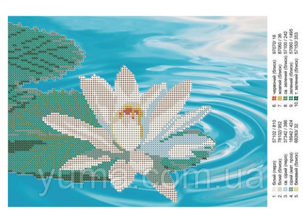 Схема для вишивки Лотос Схема для вишивки Лотос