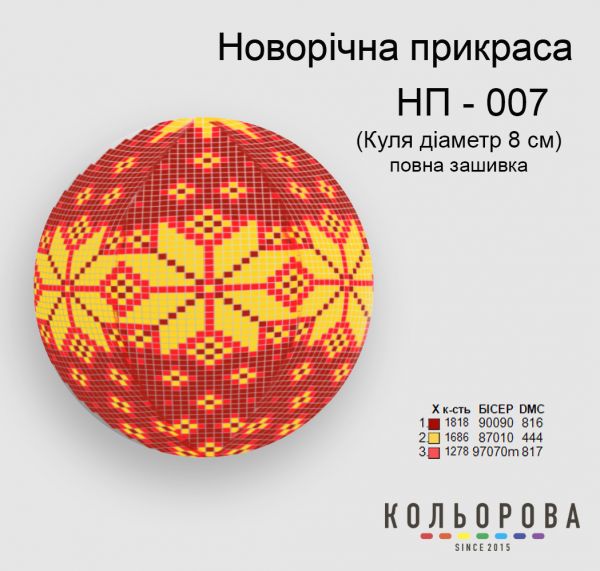 Новорічна прикраса для вишивки (заготовка не пошита) №7 Новорічна прикраса для вишивки (заготовка не пошита) №7