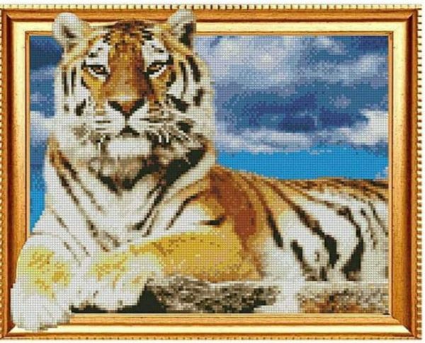 Алмазна мозаїка Гордий тигр