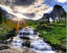 Картина за номерами Сонячні промені