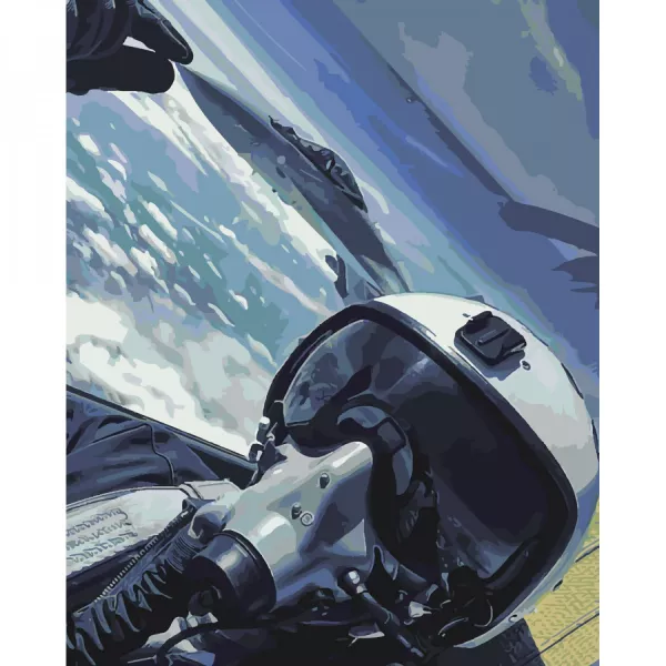 Картина за номерами Привид Києва в небі