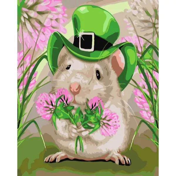 Набір для розпису по номерах Хом'ячок джентльмен