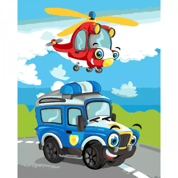 Набір для розпису по номерах Веселі рятівники