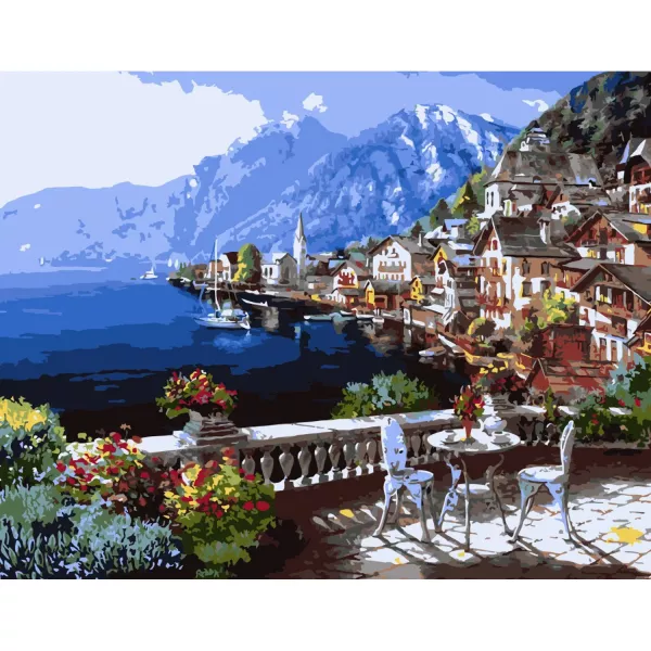 Картина за номерами Столик на терасі