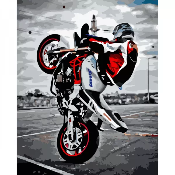 Картина за номерами   Крутий байкер