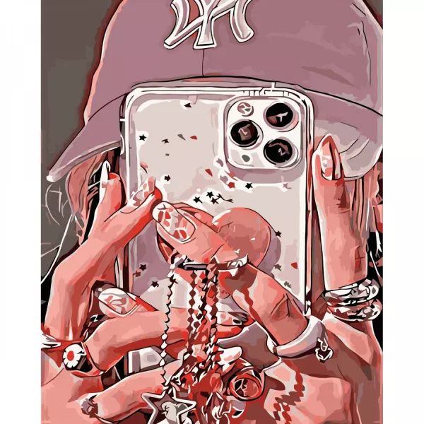 Картина за номерами Селфі стилю