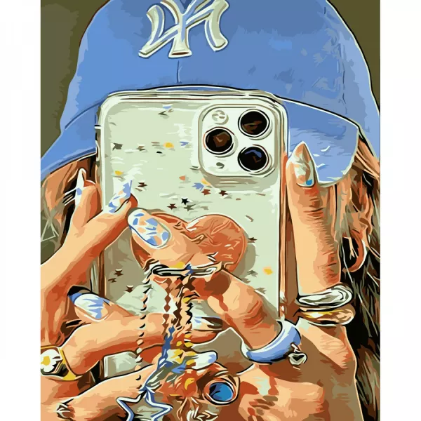 Картина за номерами Селфі стилю 2