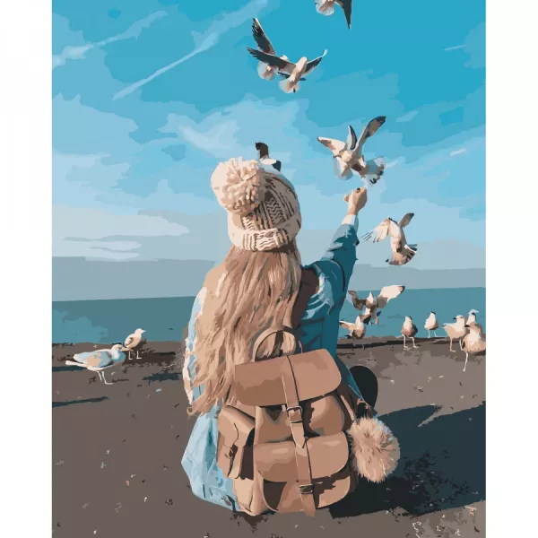 Картина за номерами  Свобода біля води