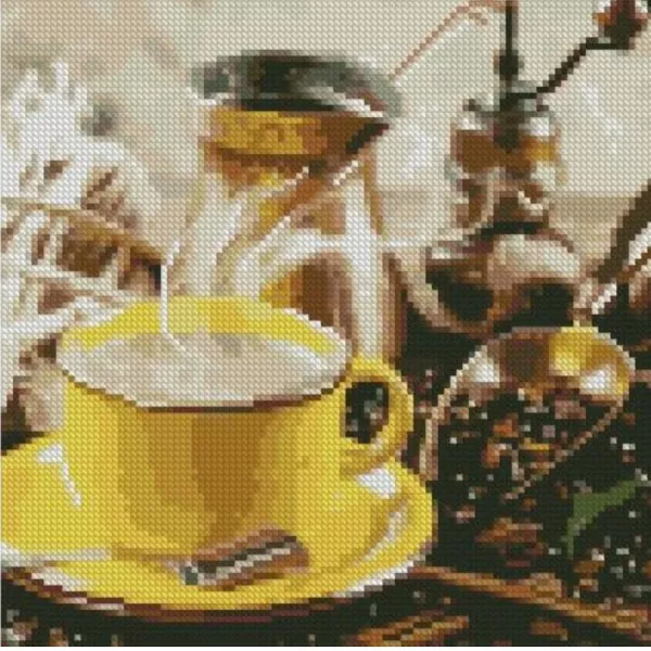 Алмазна мозаїка Свіжа запашна кава