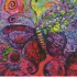 Алмазна мозаїка Метелик абстракція